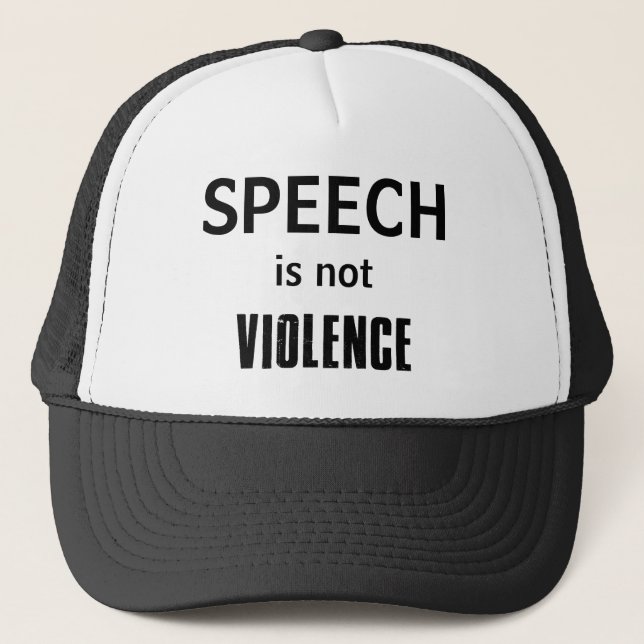 Gorra De Camionero El discurso no es violencia (Anverso)