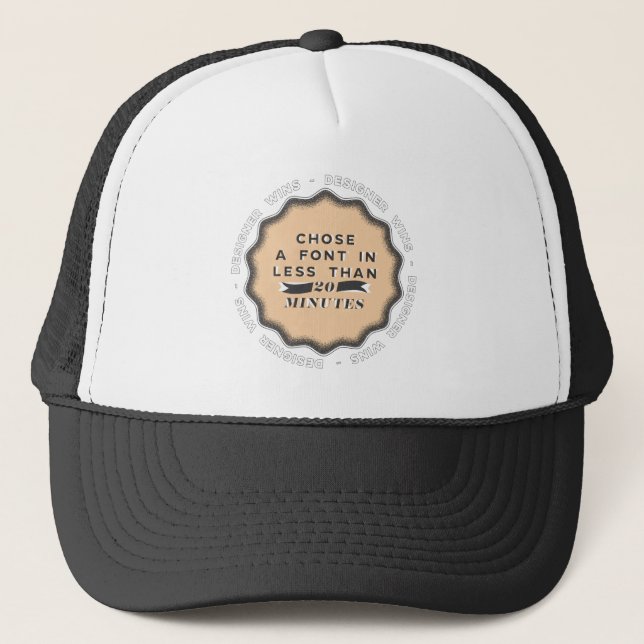 Gorra De Camionero El diseñador gana #2 (Anverso)