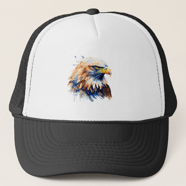 Gorra De Camionero El diseño de águila majestuosa es un arte (Anverso)
