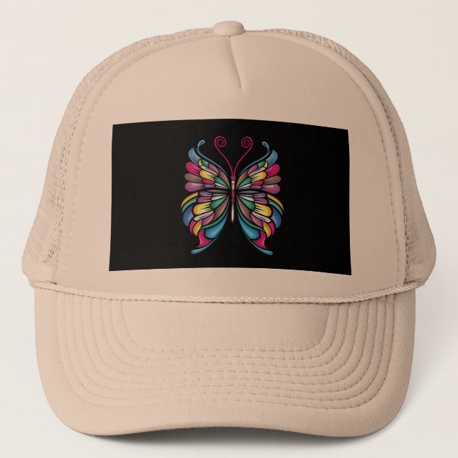 Gorra De Camionero el diseño de la mariposa (Anverso)