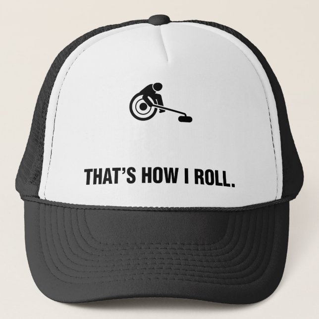 Gorra De Camionero El encresparse de la silla de ruedas (Anverso)