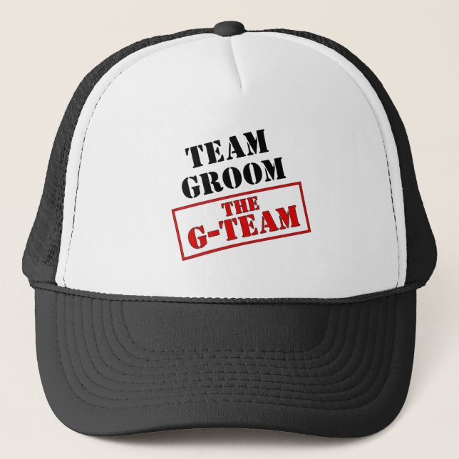 Gorra De Camionero El equipo del G-Team Groom (Anverso)