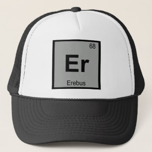Gorra De Camionero Él - Erebus Química Griega Símbolo de la Tabla Per
