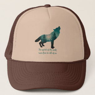 Gorra De Camionero El espíritu del lobo: abrazando la libertad