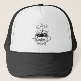 Gorra De Camionero El Espresso Resurrección Esqueleto Divertido Café