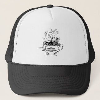 Gorra De Camionero El Espresso Resurrección Esqueleto Divertido Café