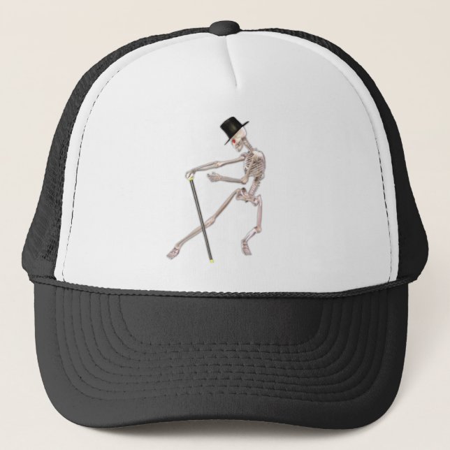 Gorra De Camionero El esqueleto bailarín (Anverso)