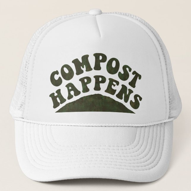 Gorra De Camionero El estiércol vegetal sucede casquillo (Anverso)