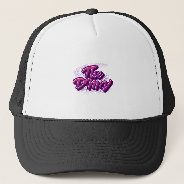 Gorra De Camionero El estilo de graffiti DMV (DC, Maryland, Virginia) (Anverso)