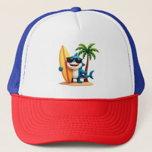 Gorra De Camionero El estilo del tiburón 🦈 el cabo de surf con el ar