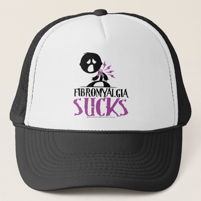 Gorra De Camionero El Fibromyalgia chupa (Anverso)