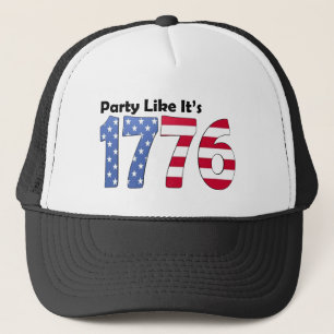 Gorra De Camionero El fiesta como él es la bandera 1776