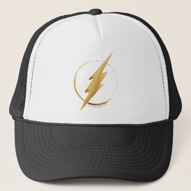 Gorra De Camionero El Flash | Emblema del pecho amarillo (Anverso)