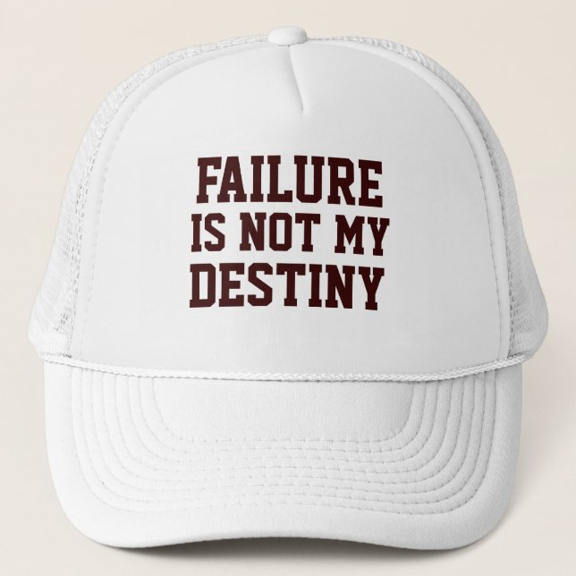Gorra De Camionero El fracaso no es mi destino para los hombres - la  (Anverso)