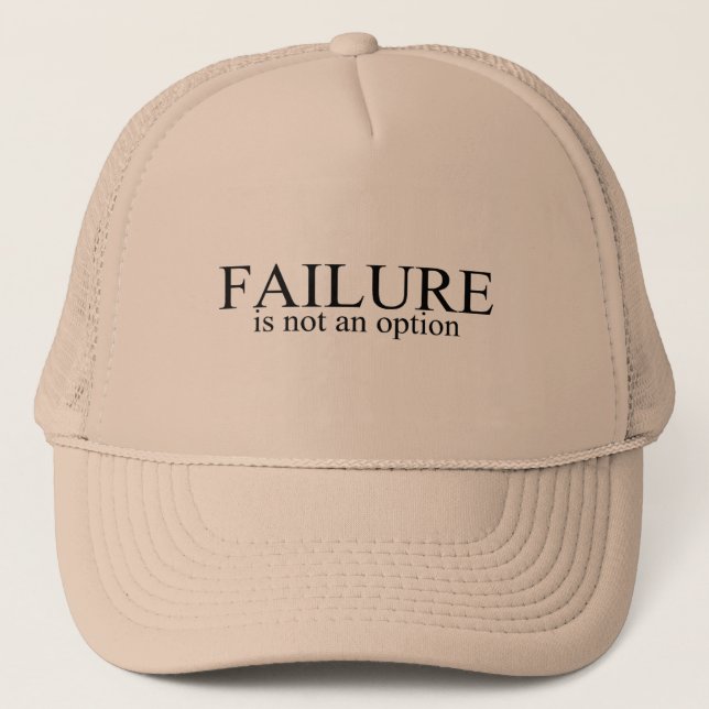 Gorra De Camionero El fracaso no es una opción (Anverso)