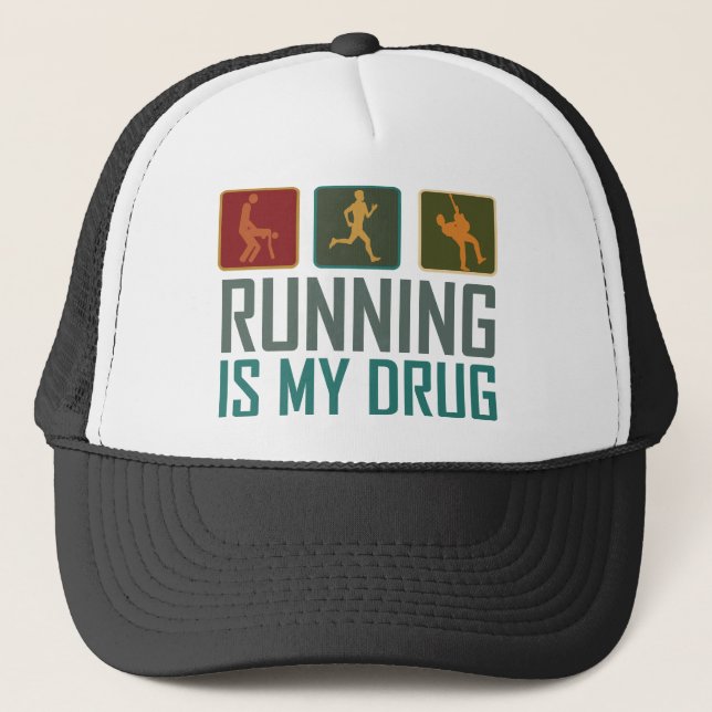 Gorra De Camionero El funcionamiento es mi droga (Anverso)