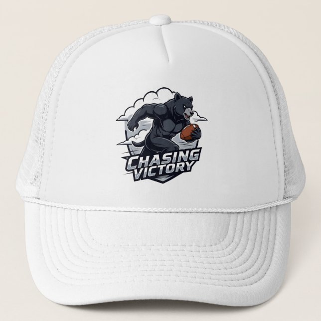 Gorra De Camionero El fútbol americano persigue la victoria (Anverso)