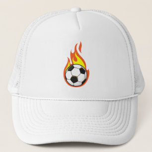 Gorra De Camionero El fútbol en llamas