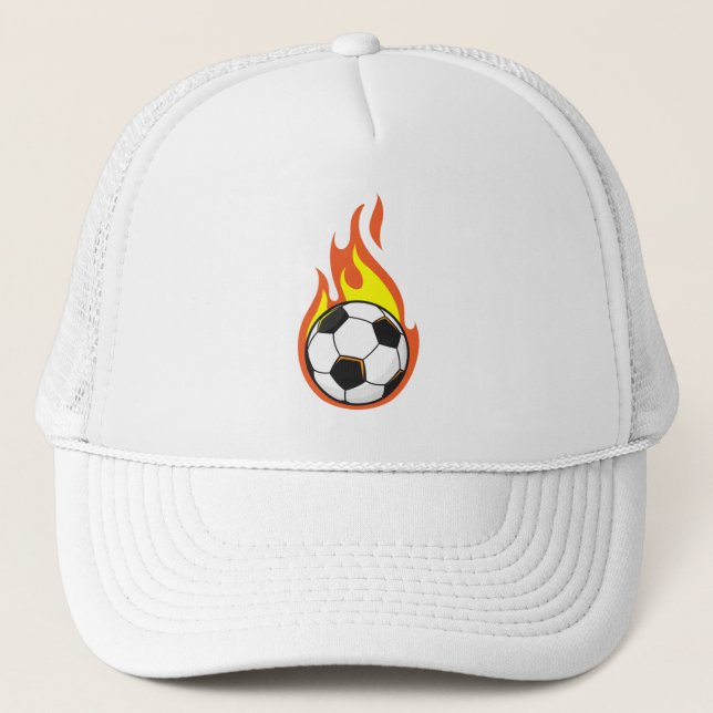 Gorra De Camionero El fútbol en llamas (Anverso)