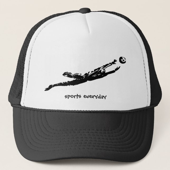 Gorra De Camionero el fútbol, meta, patín, deporte, gimnasio, (Anverso)