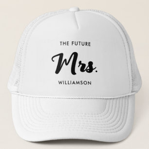 Gorra De Camionero El futuro blanco negro Sra. Apellido Casada