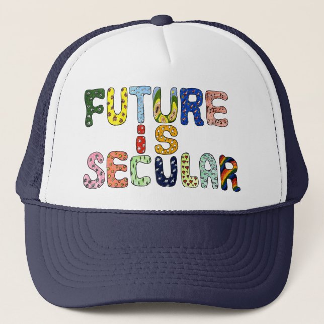 GORRA DE CAMIONERO EL FUTURO ES SECULAR (Anverso)