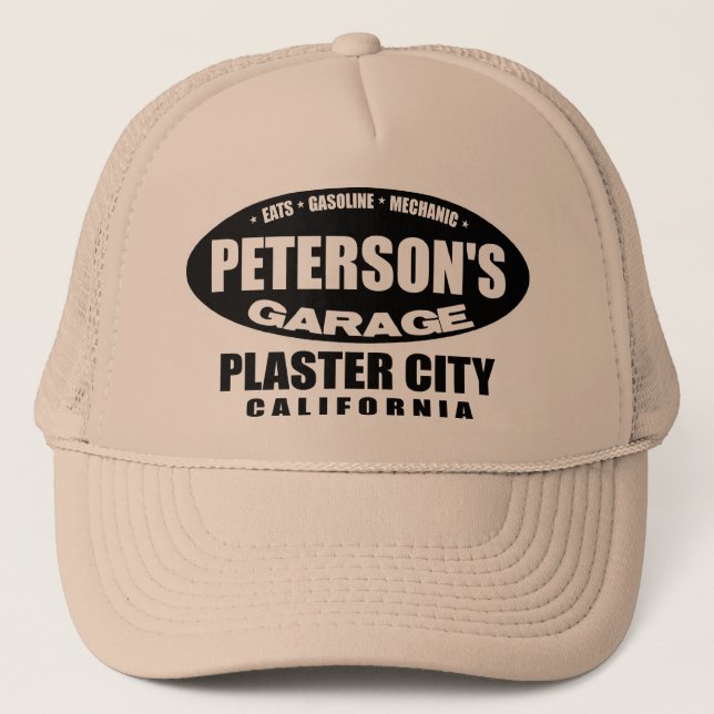 Gorra De Camionero El garaje de Peterson - ciudad del yeso (Anverso)