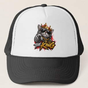 Gorra De Camionero El Gato King Cool con Corona Camionero Gorra