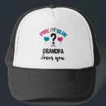 Gorra De Camionero El género del bebé revela que el abuelo rosado o a<br><div class="desc">El Abuelo Azul O Rosa Te Ama Curiosamente Camisa De Abuelo Embarazada,  Camisa Graciosa Para Hombres Y Mujeres</div>