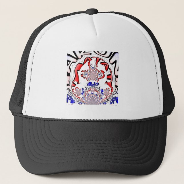 Gorra De Camionero El giro francés Hakuna Matata: Una mezcla cultural (Anverso)