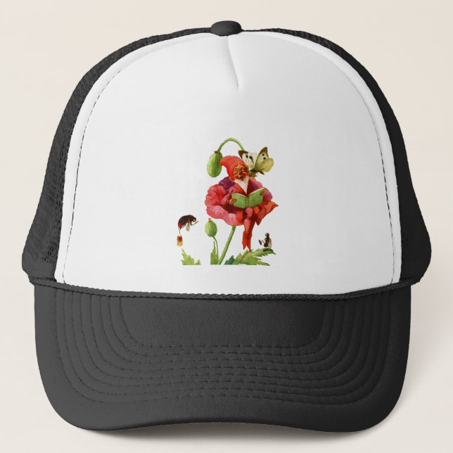 Gorra De Camionero El gnomo de la amapola (Anverso)