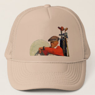 Gorra De Camionero El golfista guardó el esperar