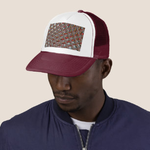 Gorra De Camionero El Grabado en relieve Ash Gray Maroon revisado: Un