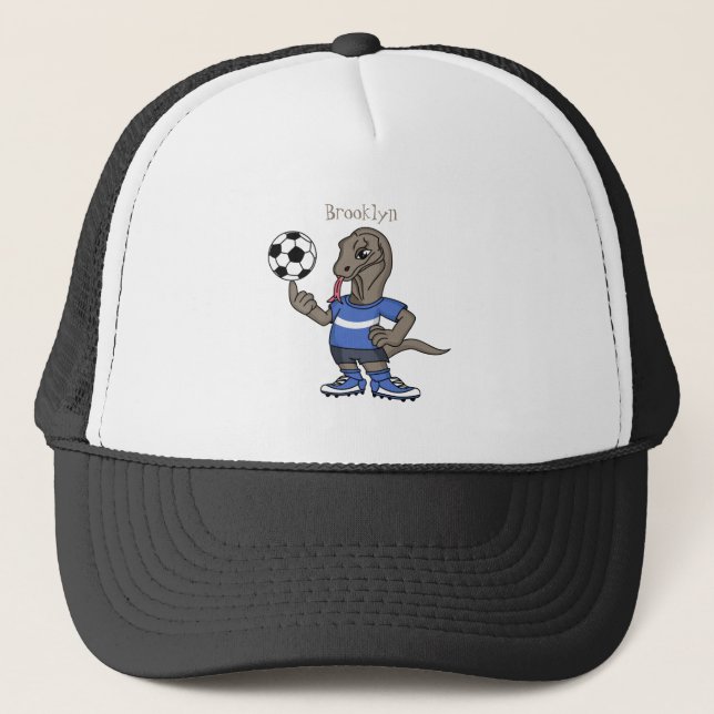 Gorra De Camionero El gracioso personalizado de fútbol del dragón Kom (Anverso)