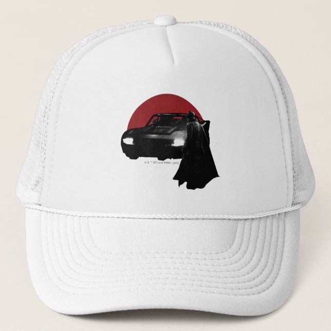 Gorra De Camionero El gráfico Batman y Batmobile (Anverso)