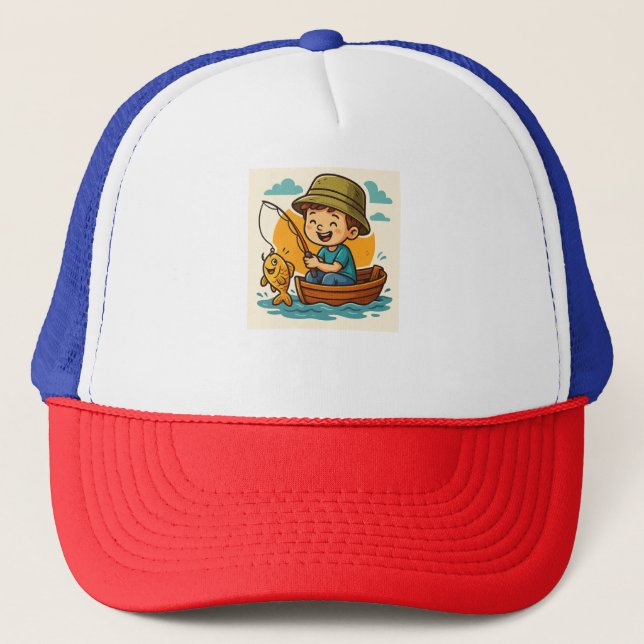 Gorra De Camionero "El gran espectáculo de los pescadores pequeños -  (Anverso)