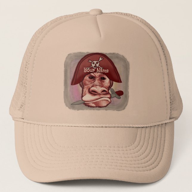 Gorra De Camionero El gran pirata de monos malo (Anverso)