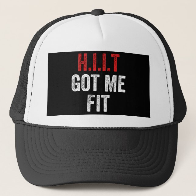 Gorra De Camionero El HIIT Me Consiguió Entrenamiento De Alta Intensi (Anverso)
