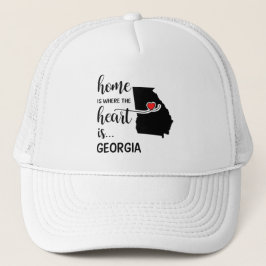 Gorra De Camionero El hogar de Georgia es donde está el corazón