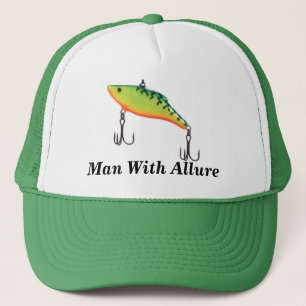 Gorra De Camionero El hombre con la pesca de la fascinación se