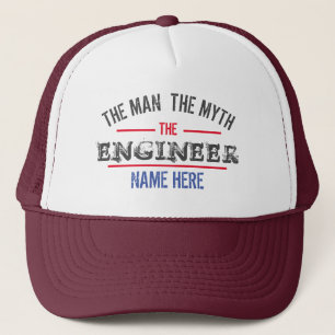 GORRA DE CAMIONERO EL HOMBRE EL MITO EL INGENIERO PERSONALIZADO 