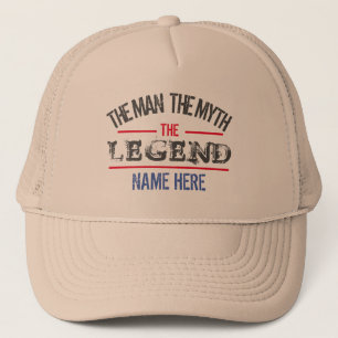 GORRA DE CAMIONERO EL HOMBRE EL MITO LA LEYENDA CAMIONERO PERSONALIZA