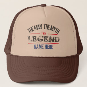 GORRA DE CAMIONERO EL HOMBRE EL MITO LA LEYENDA PERSONALIZADO