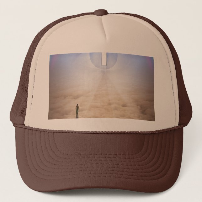Gorra De Camionero El hombre enfrenta su destino (Anverso)