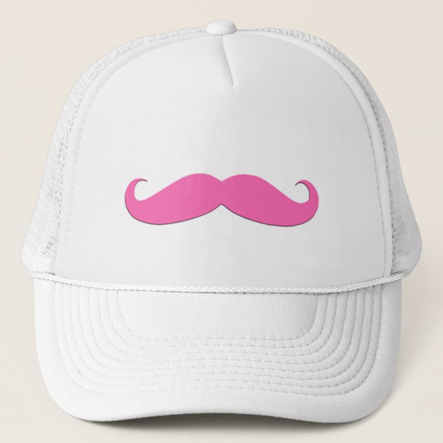 Gorra De Camionero El humor rosado del bigote crea sus los propios (Anverso)