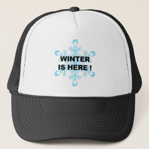 Gorra De Camionero ¡El invierno está aquí! Copo de nieve liberal