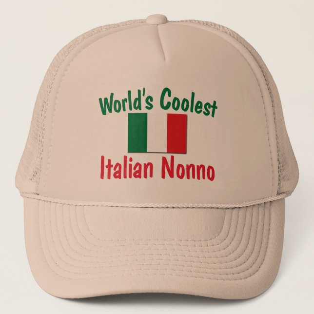 Gorra De Camionero El italiano más fresco Nonno (Anverso)