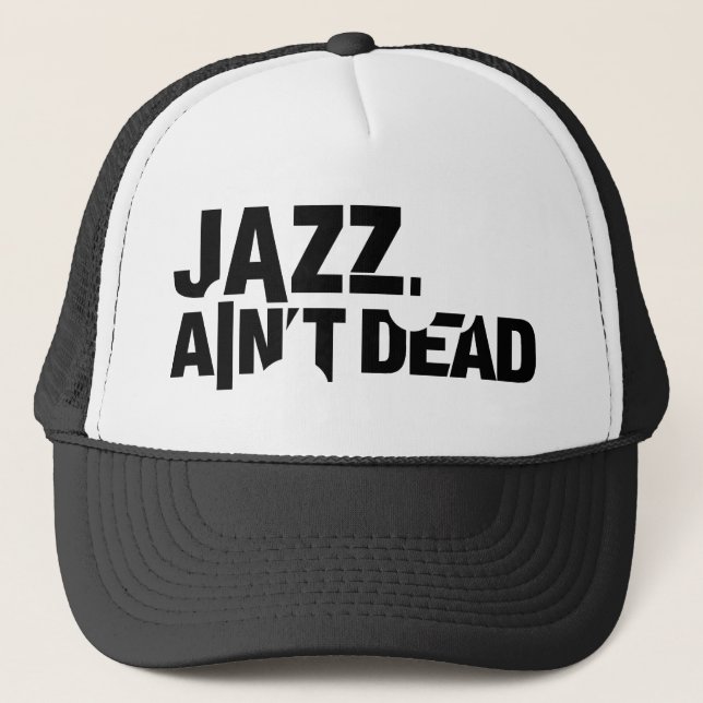 Gorra De Camionero El JAZZ NO ES gorra básico MUERTO del camionero (Anverso)