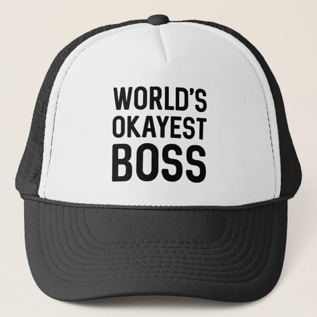 Gorra De Camionero El jefe más Okayés del mundo (Anverso)