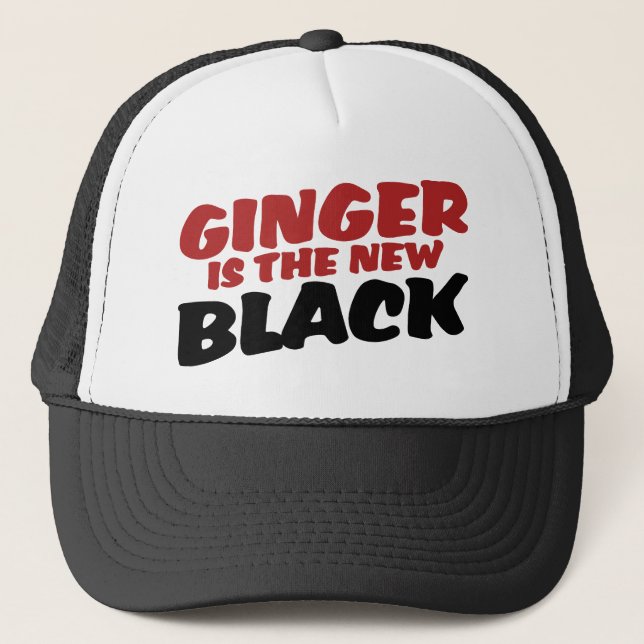 Gorra De Camionero El jengibre es el nuevo negro (Anverso)